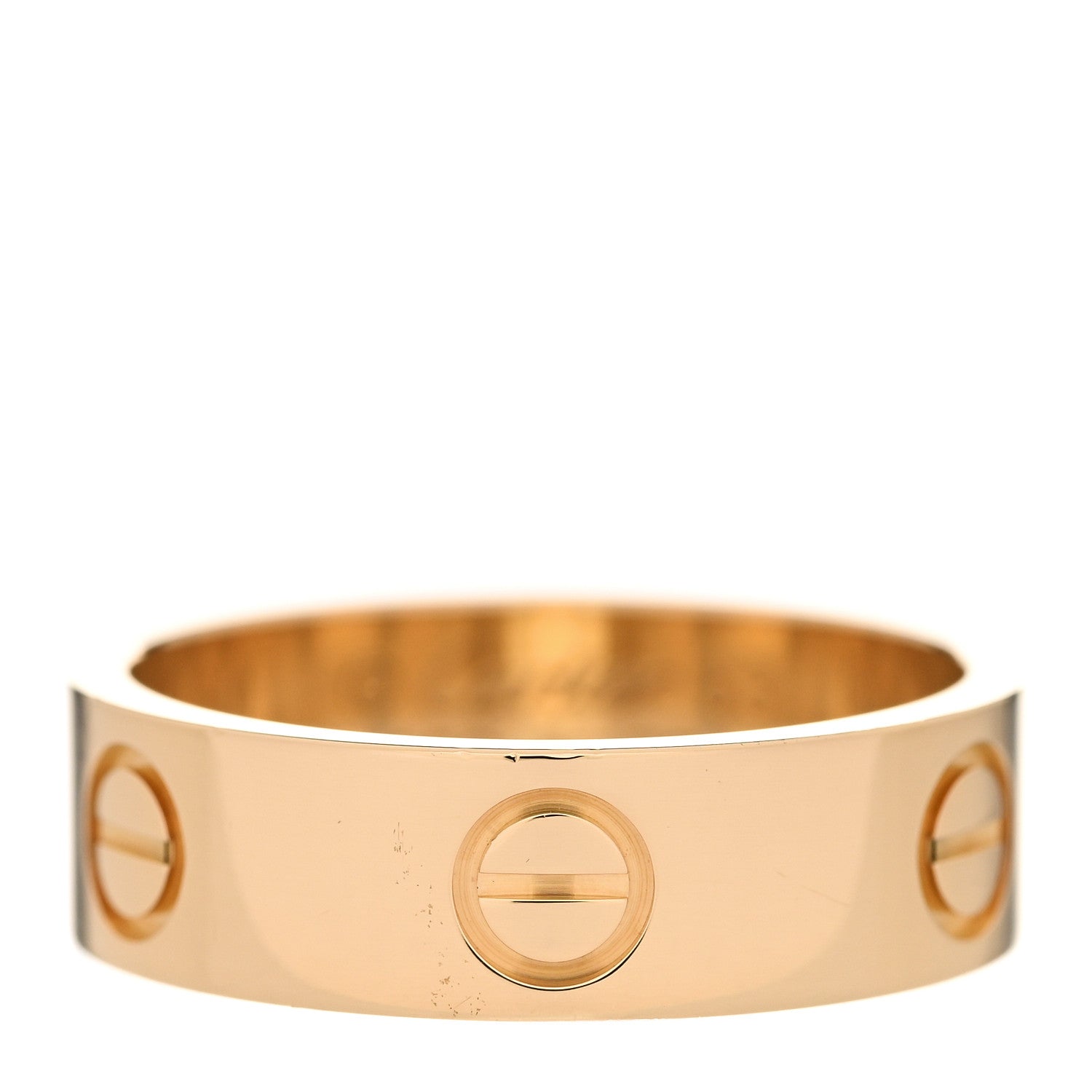 Cartier 18K Yellow Gold 5.5mm LOVE Ring 53 6.5 1 of 5
