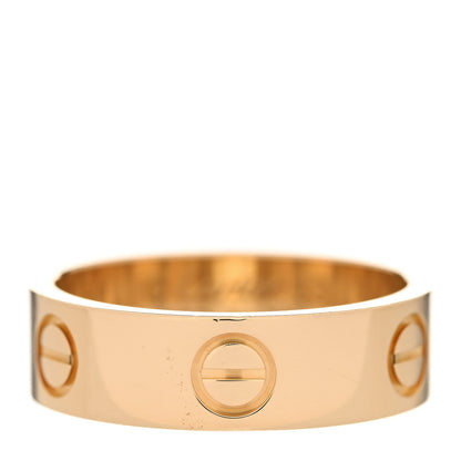 Cartier 18K Yellow Gold 5.5mm LOVE Ring 53 6.5 1 of 5
