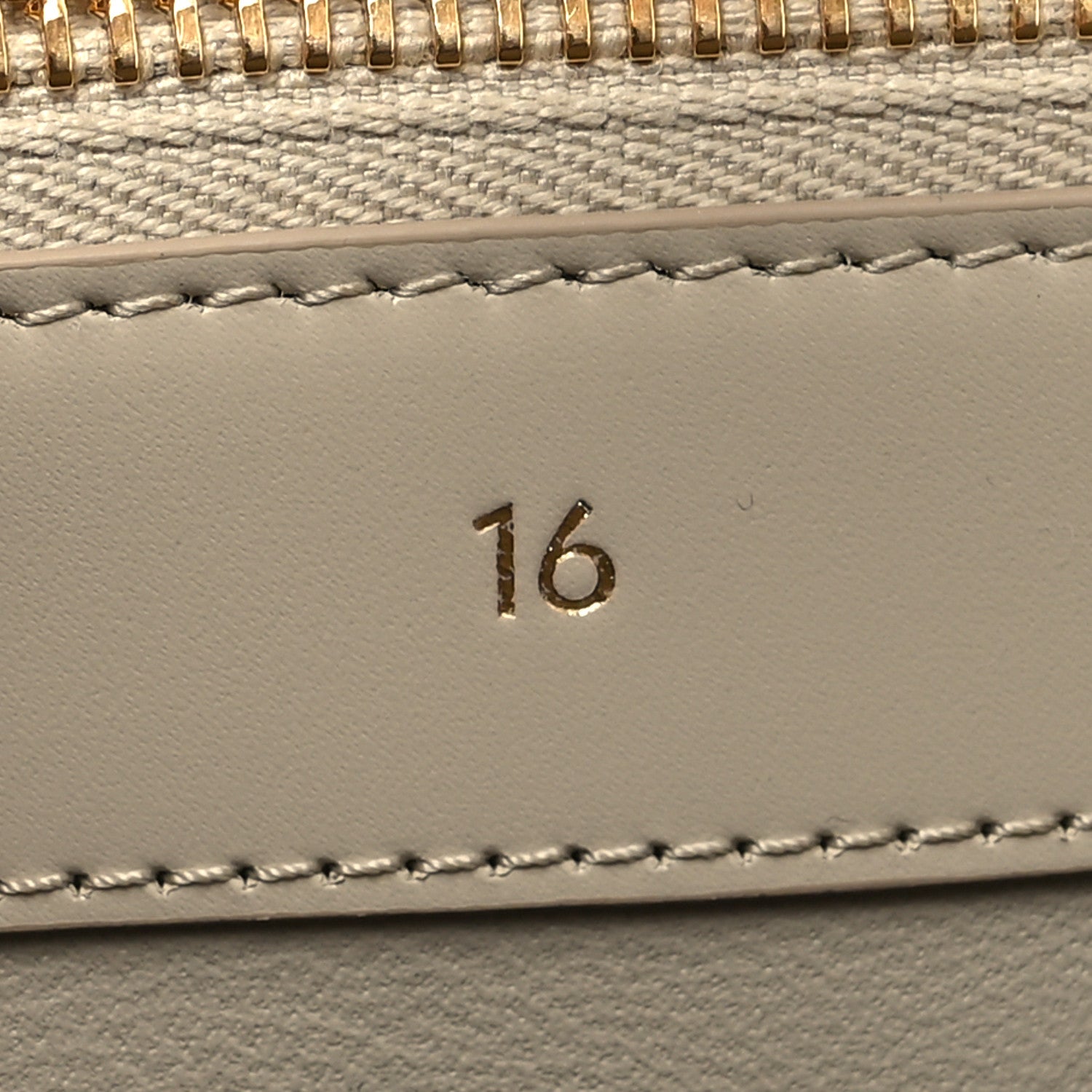 Celine Satinated Calfskin Small 16 Top Handle Bag Beige 8 of 11