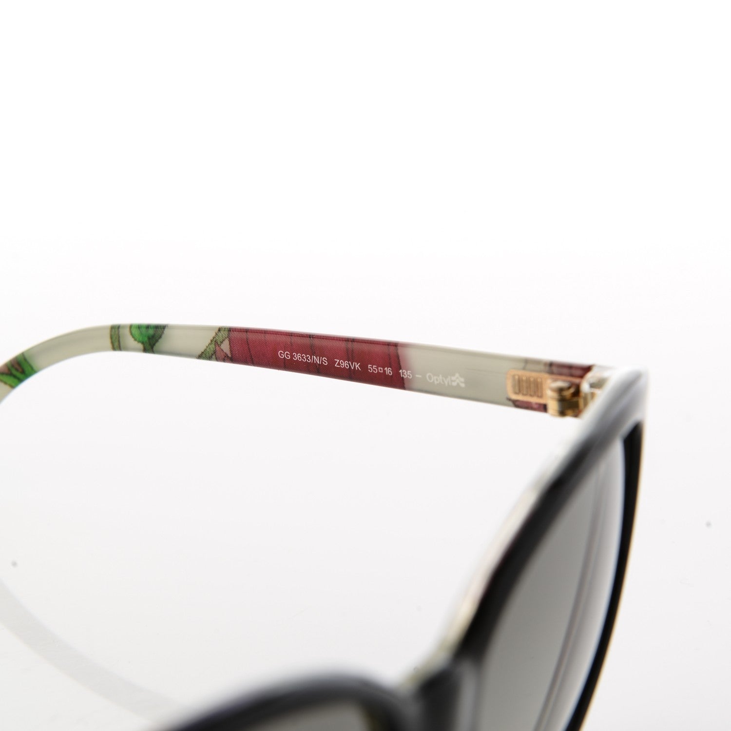 Gucci Sunglasses GG3633/N/S Black Floral 5 of 7
