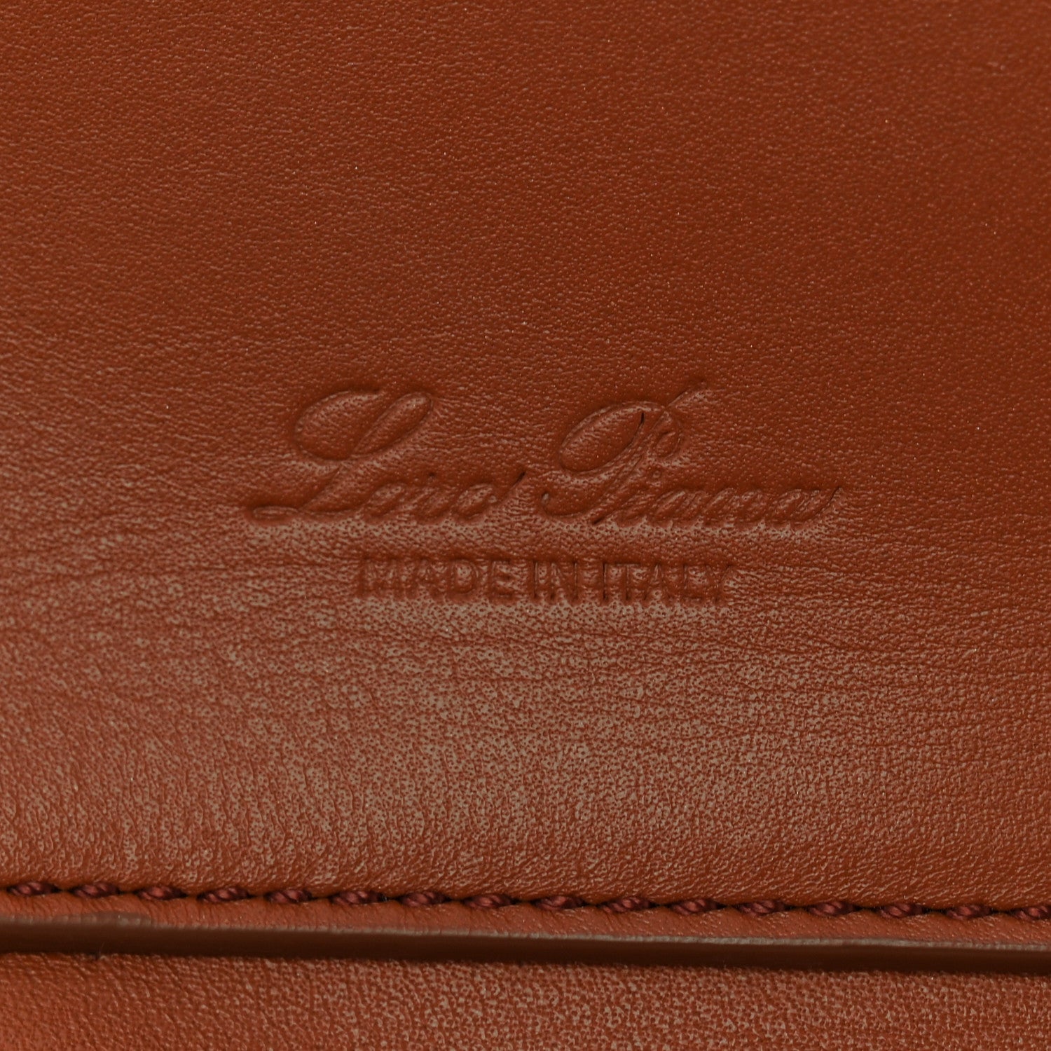Loro Piana Smooth Calfskin Medium Sesia Kummel 6 of 9