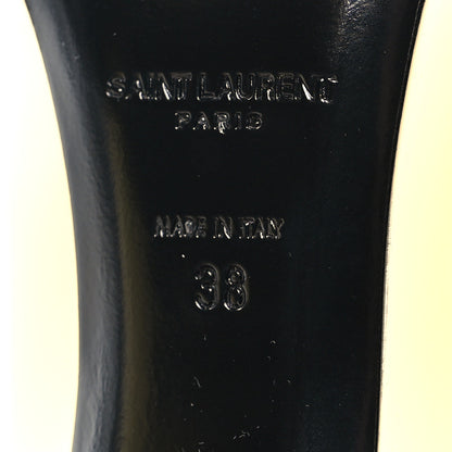 Saint Laurent Patent Calfskin Teddy High Vamp 105 Pumps 38 Porcellana 7 of 8