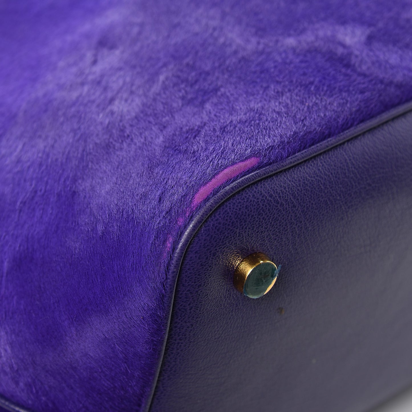 Calf Hair Medium Jennifer Trapeze Tote Purple
