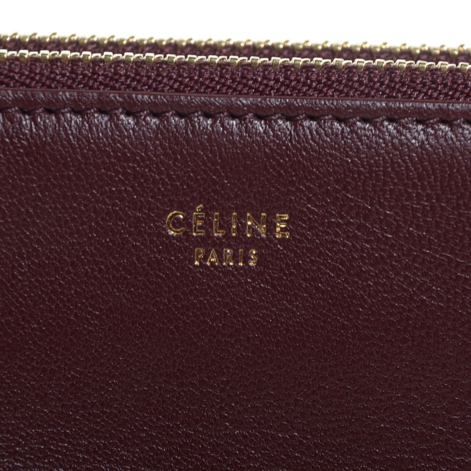 Celine Lambskin Small Trio Crossbody Bag Burgundy 8 of 8