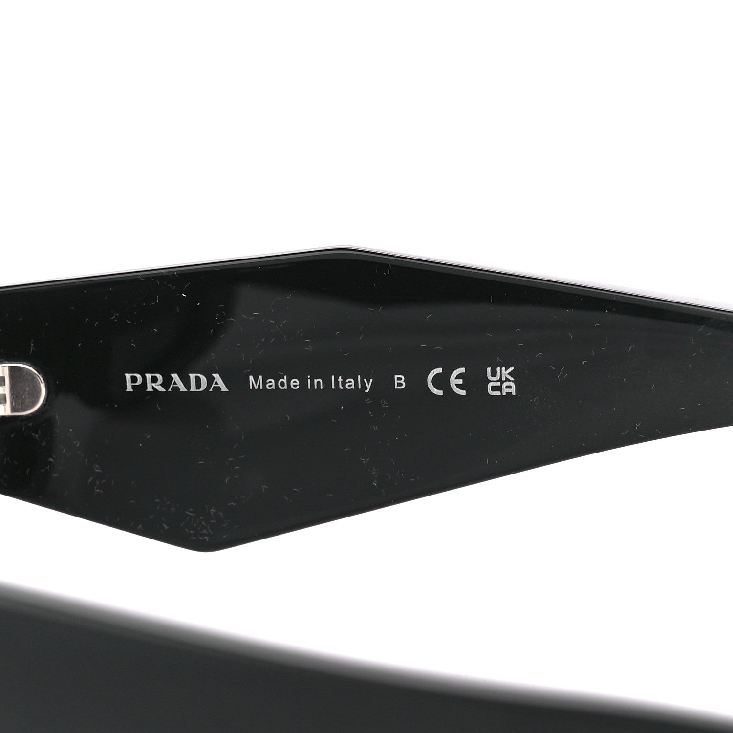 Prada Acetate Symbole Sunglasses SPR 17W Black 6 of 8