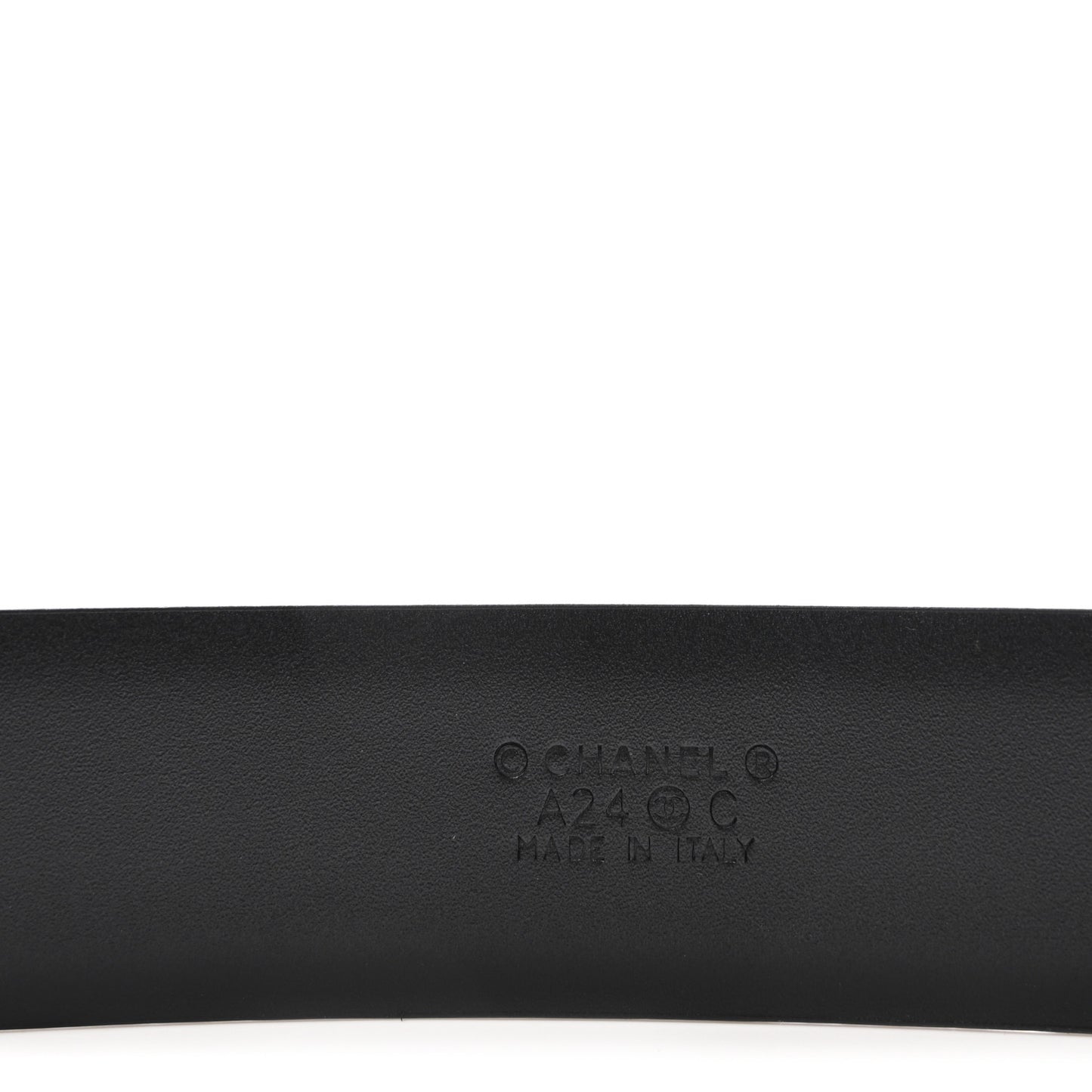 Calfskin Crystal CC Belt 75 30 Black