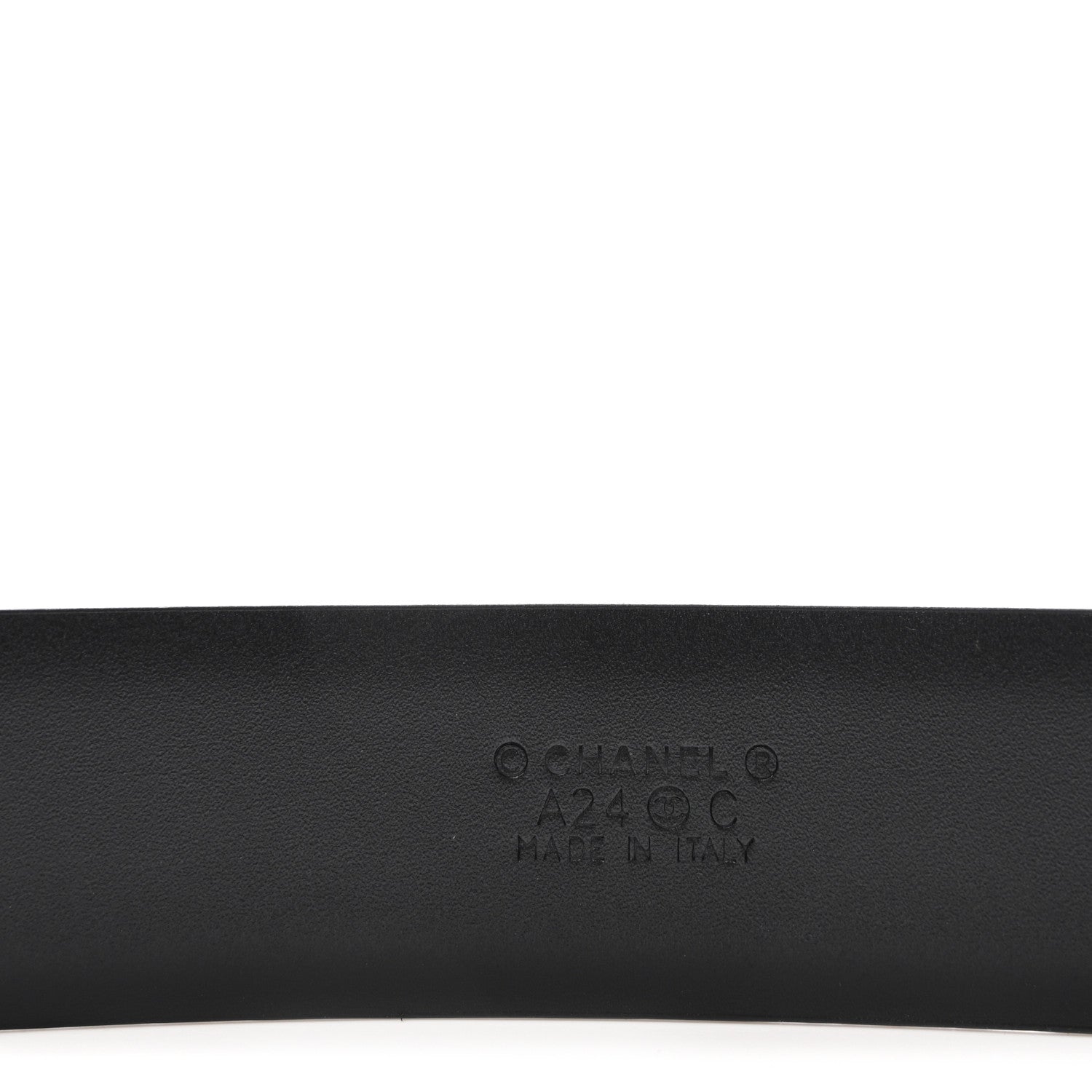 Chanel Calfskin Crystal CC Belt 75 30 Black 5 of 7