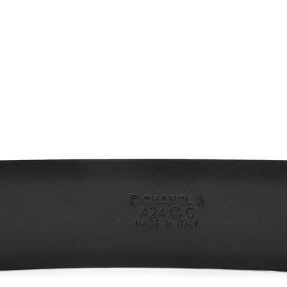 Chanel Calfskin Crystal CC Belt 75 30 Black 5 of 7