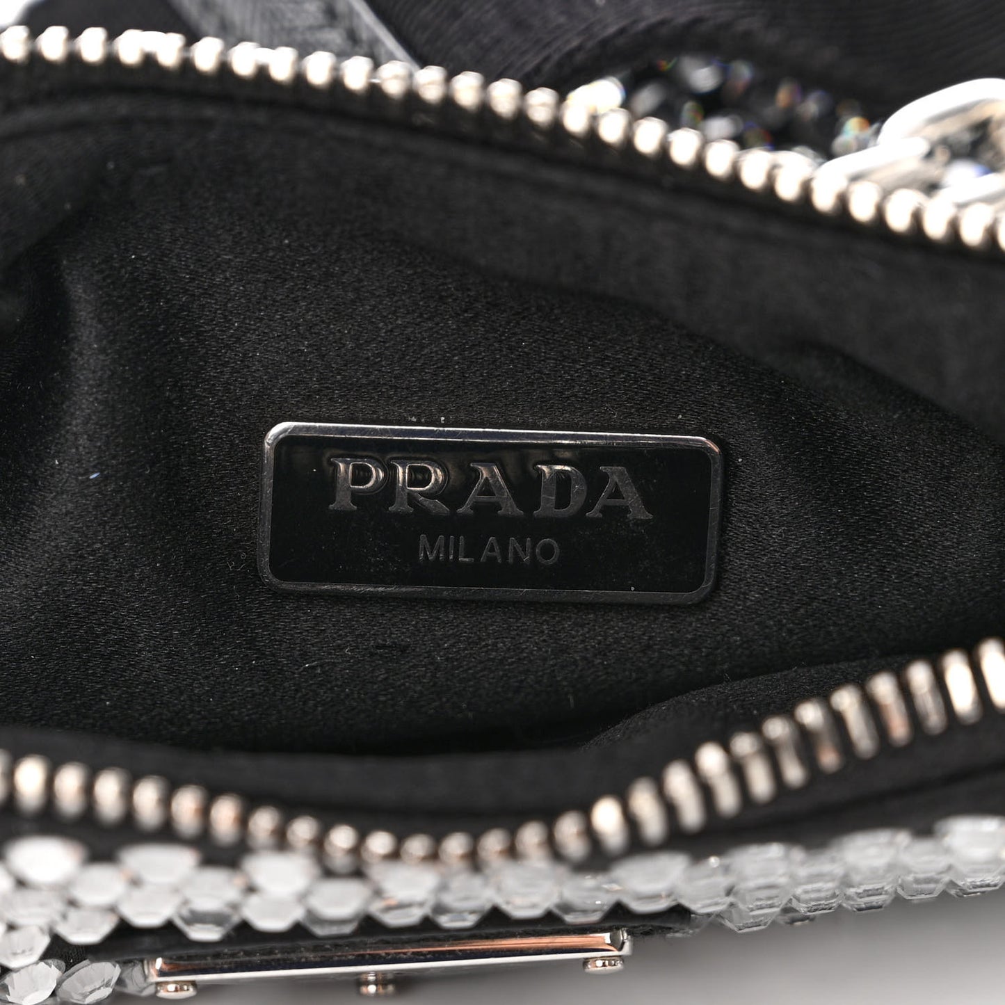 Satin Crystal Re-Edition 2005 Shoulder Bag Cristal