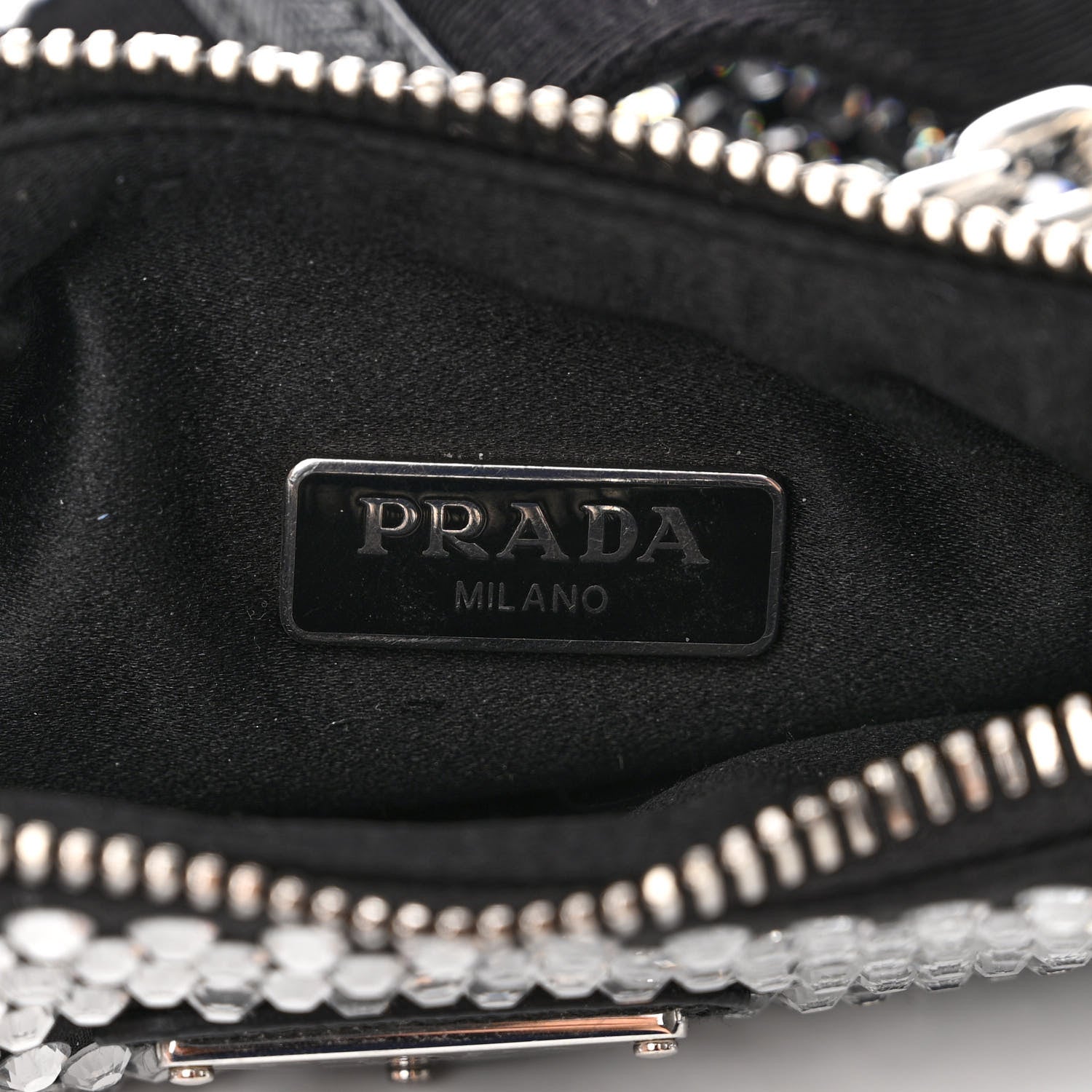 Prada Satin Crystal Re-Edition 2005 Shoulder Bag Cristal 7 of 13