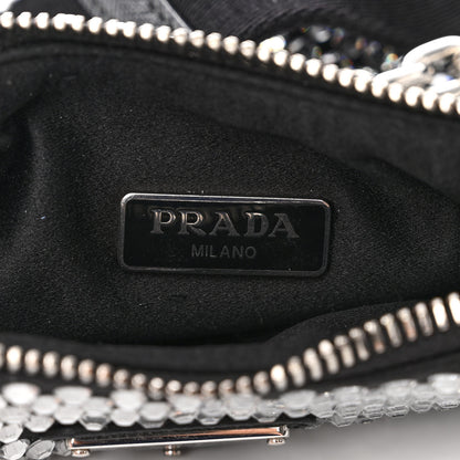 Prada Satin Crystal Re-Edition 2005 Shoulder Bag Cristal 7 of 13