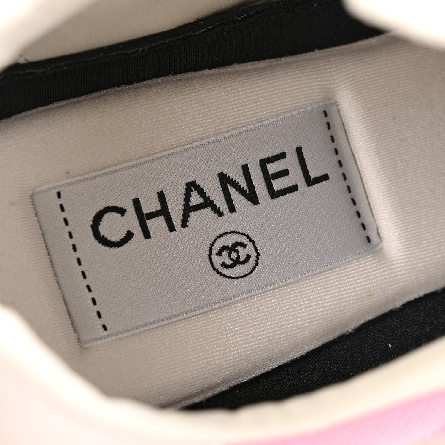 Chanel Cotton Sneakers 38 Pink White 7 of 13