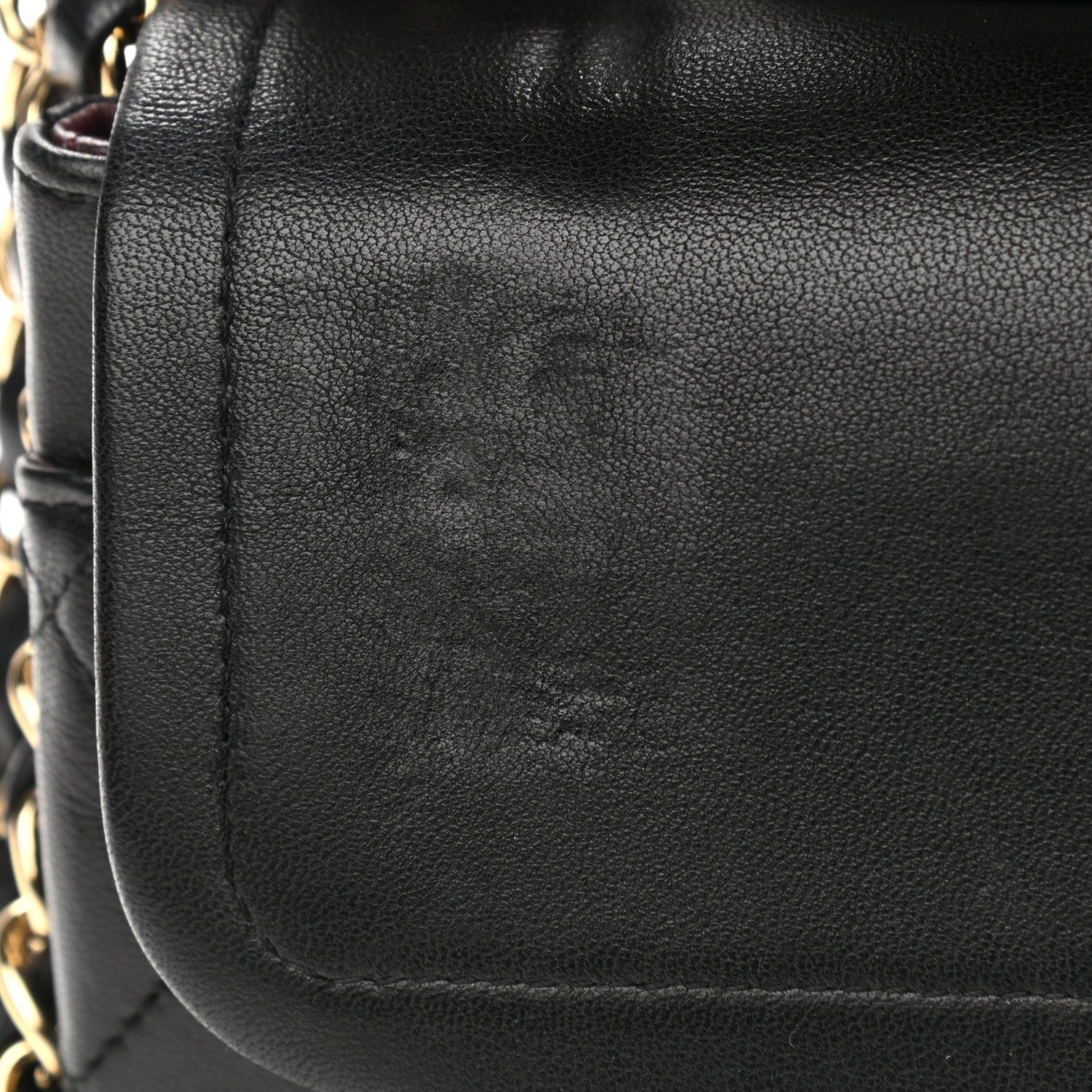 Chanel Lambskin Quilted Medium Double Flap Black 10 of 13
