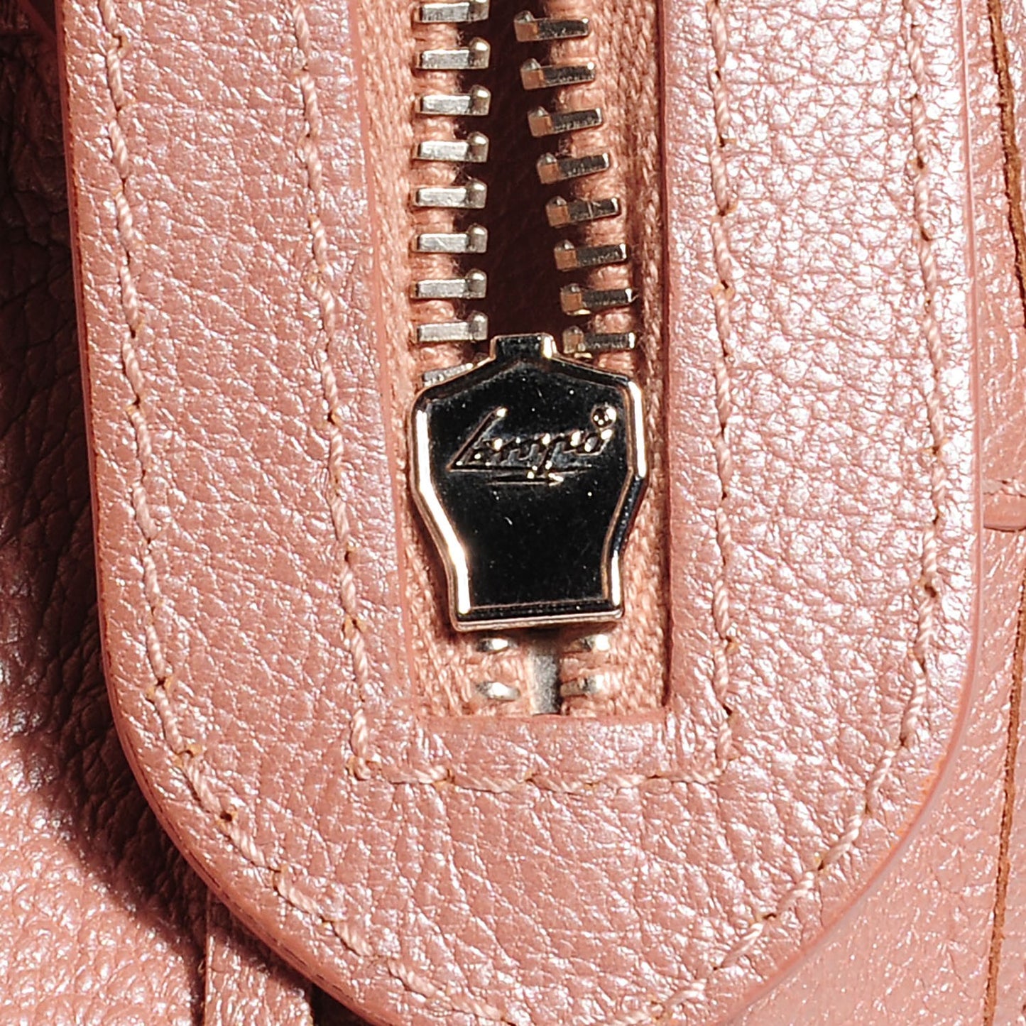 Pearlescent Goatskin Classic Palladium Hardware City Rose Rose Light