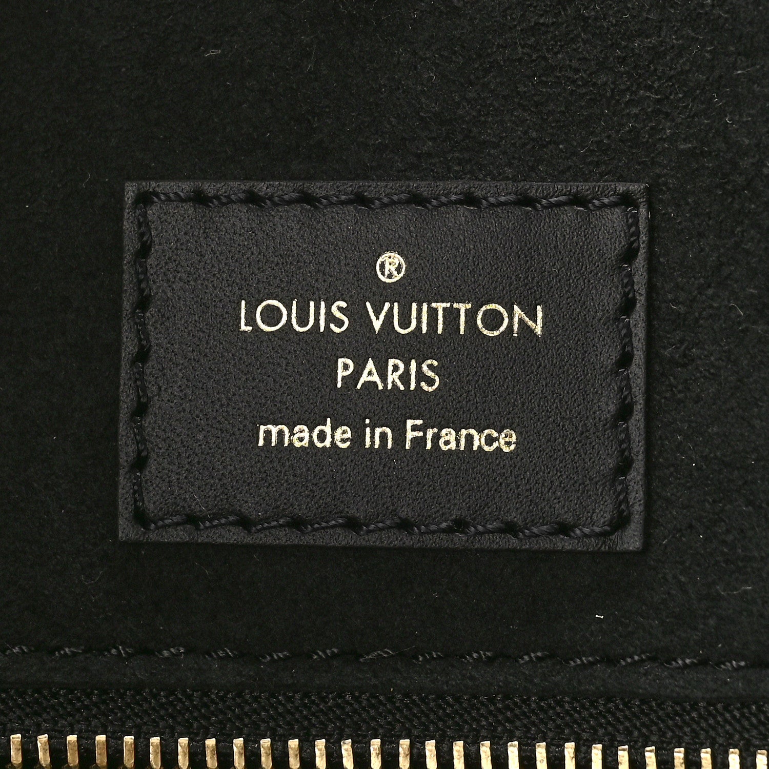 Louis Vuitton Calfskin Monogram Fold Tote PM Cream Khaki Black 6 of 8
