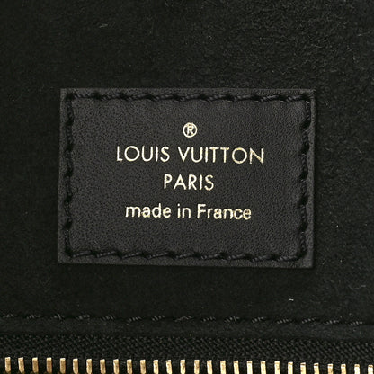 Louis Vuitton Calfskin Monogram Fold Tote PM Cream Khaki Black 6 of 8