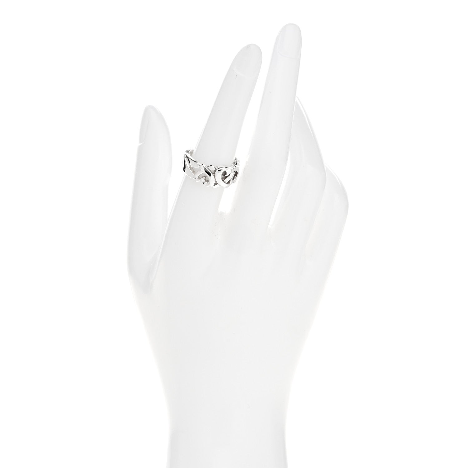 Tiffany Sterling Silver Paloma Picasso Loving Heart Band Ring 53 6.5 2 of 5