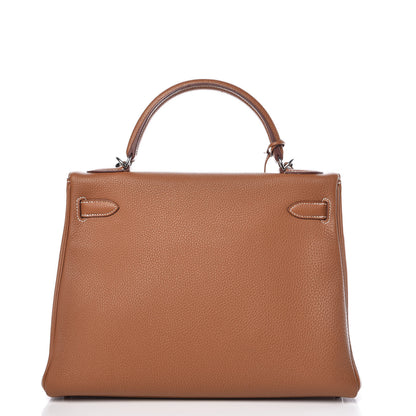 Hermes Togo Kelly Retourne 32 Gold 4 of 38