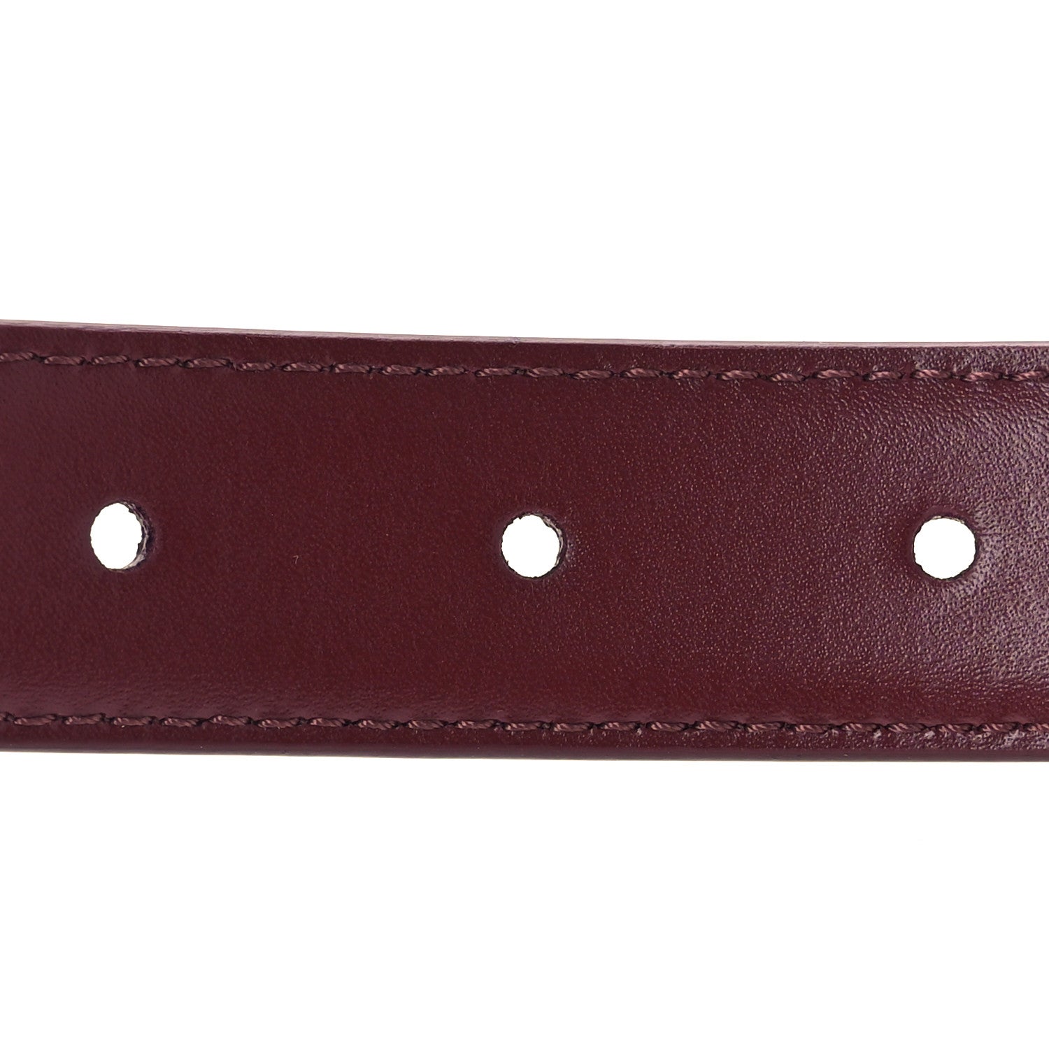 Celine Box Calfskin Medium 25mm Triomphe Belt 70 Light Burgundy 4 of 8