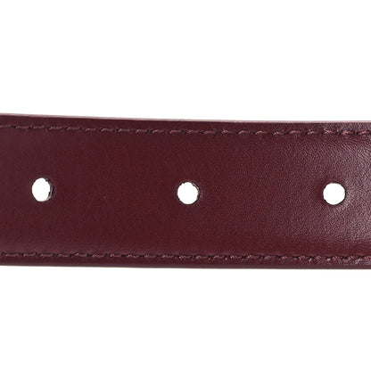Celine Box Calfskin Medium 25mm Triomphe Belt 70 Light Burgundy 4 of 8