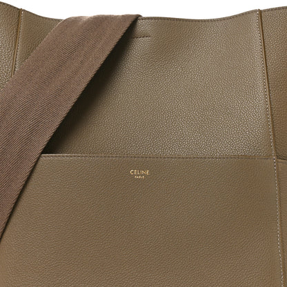 Celine Soft Grained Calfskin Sangle Bucket Bag Taupe 7 of 9