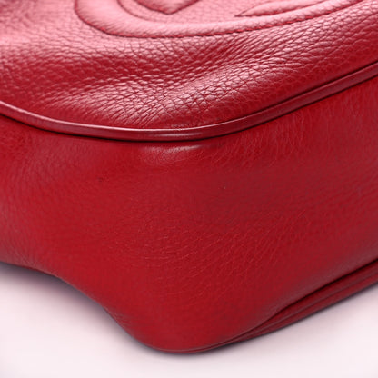 Gucci Pebbled Calfskin Small Soho Disco Bag Tabasco Red 10 of 11