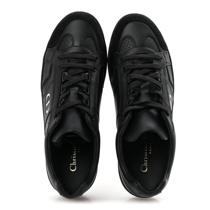 Christian Dior Calfskin Suede Logo Sneakers 36.5 Black 2 of 9