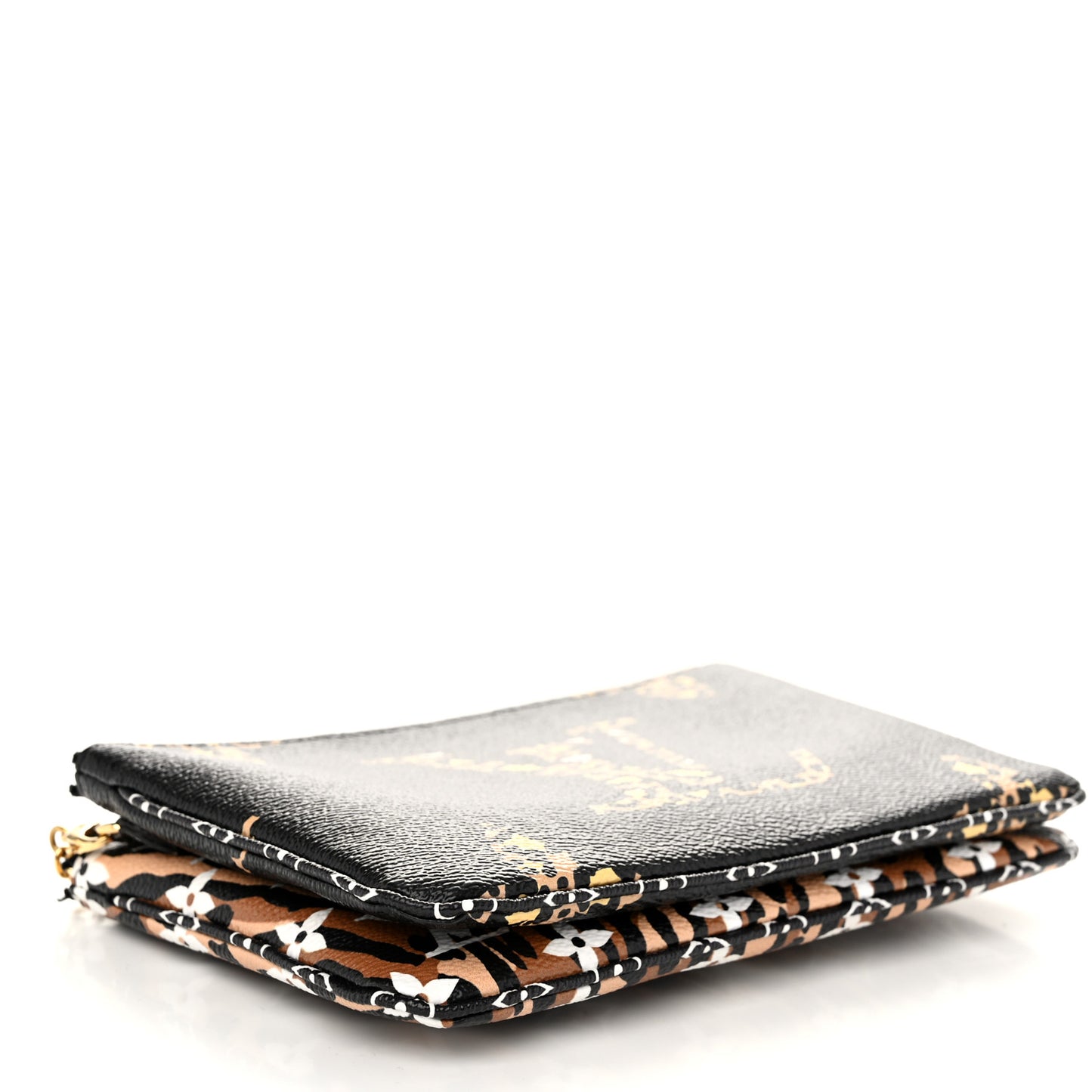 Monogram Giant Jungle Pochette Double Zip Black