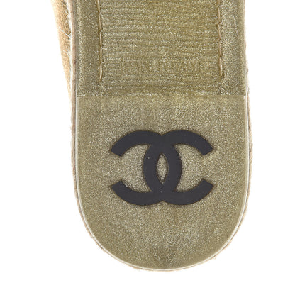 Chanel Metallic Lambskin CC Loafers 36 Gold 6 of 9
