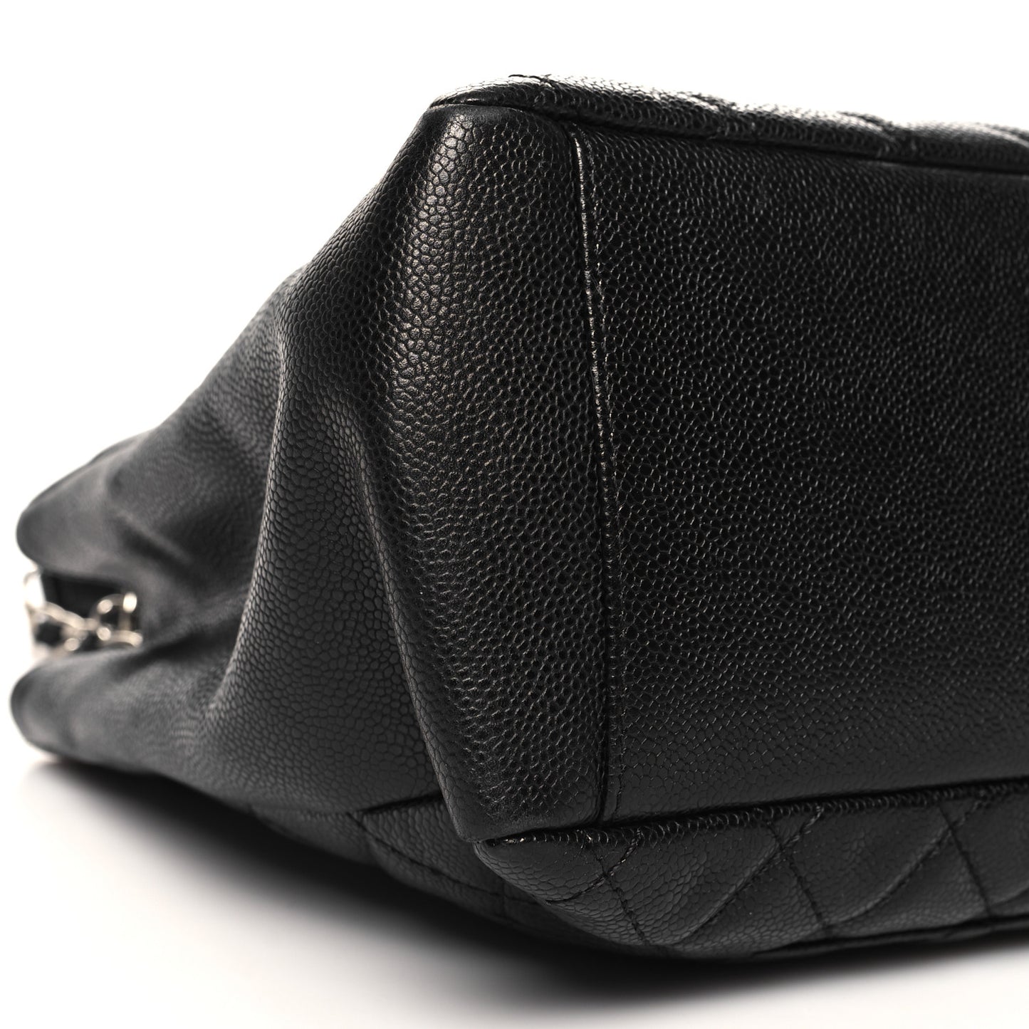 Caviar Quilted Grand Shopping Tote GST Black