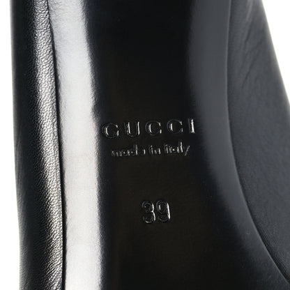 Gucci Malaga Kid Horsebit 75mm Pumps 39 Black 7 of 10