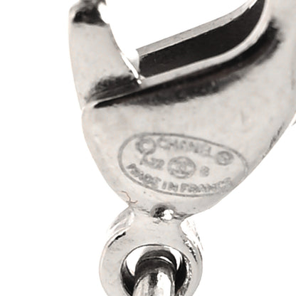 Chanel Crystal CC Perfume Bottle Necklace Black Silver 5 of 5