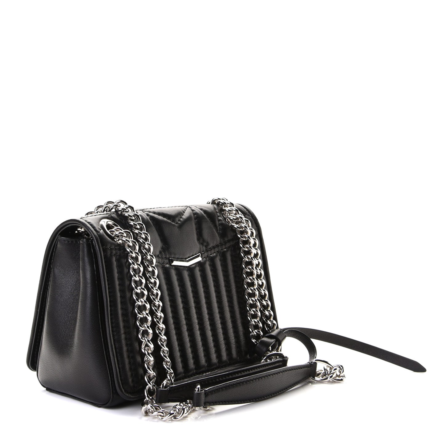 Lambskin Small Helia Shoulder Bag Black