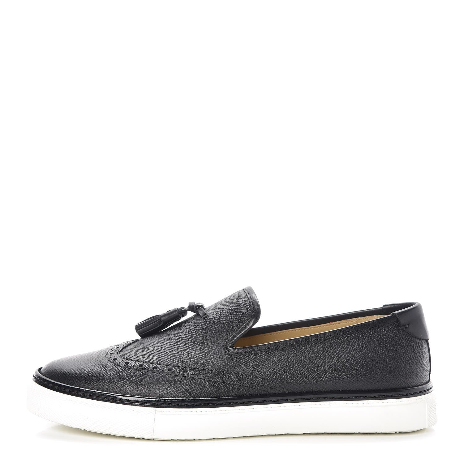 Hermes Epsom Mens Must Sneakers 39.5 Black 1 of 11