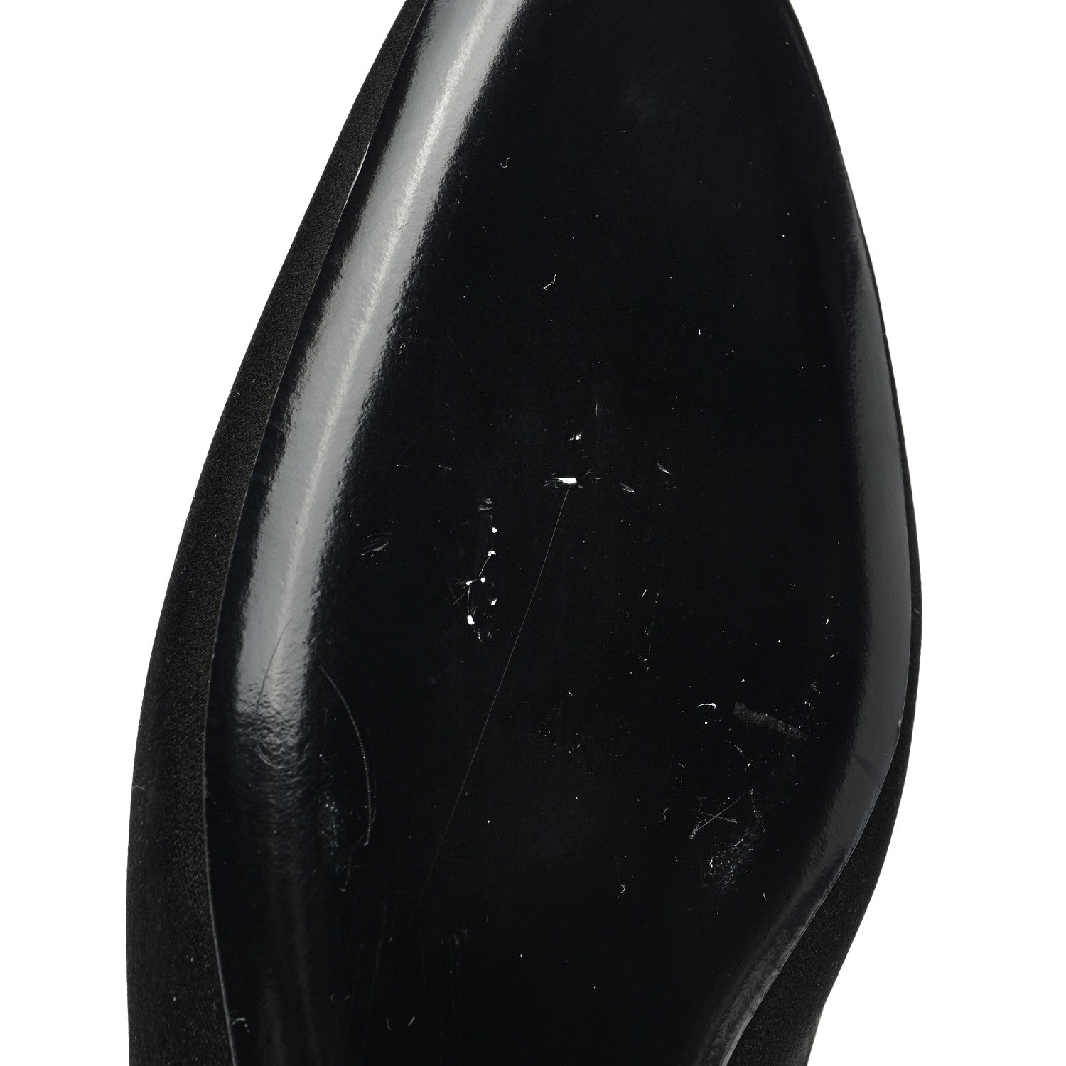 Saint Laurent Crepe Satin Lido Slip On Mule 37 Black 8 of 8