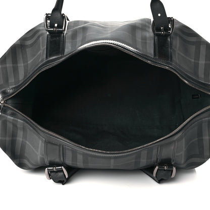 Burberry Nylon Smoked Check Weekend Duffle Bag Black 5 of 18