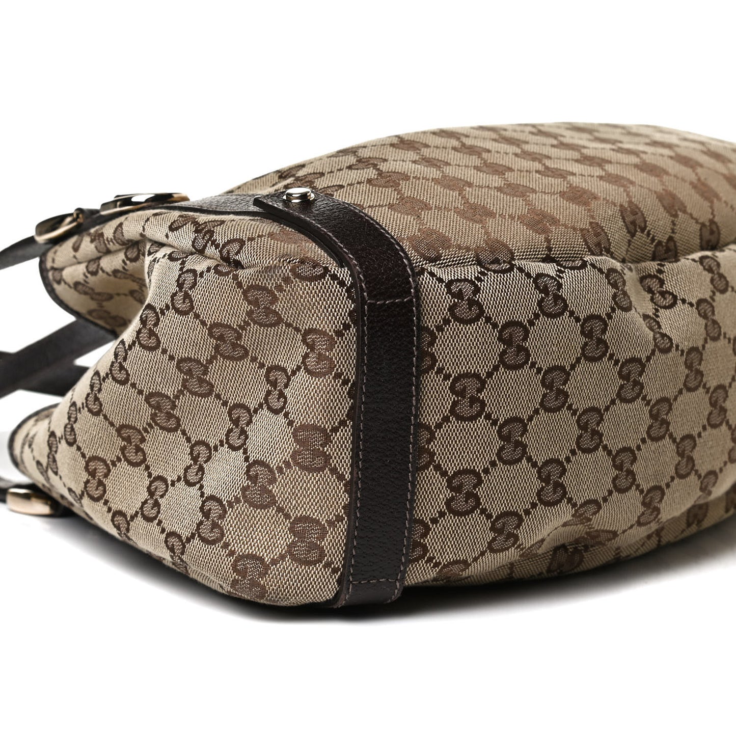 Monogram Medium Abbey Shoulder Bag Dark Brown