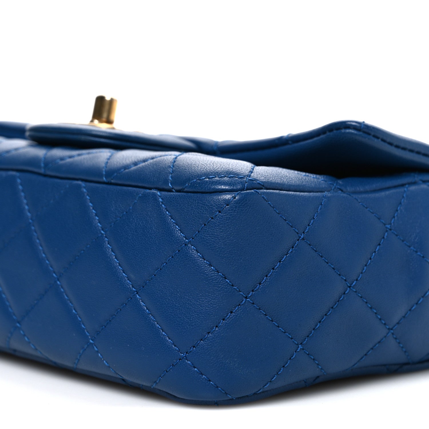 Chanel Lambskin Quilted Pearl Crush Mini Rectangular Flap Blue 10 of 10