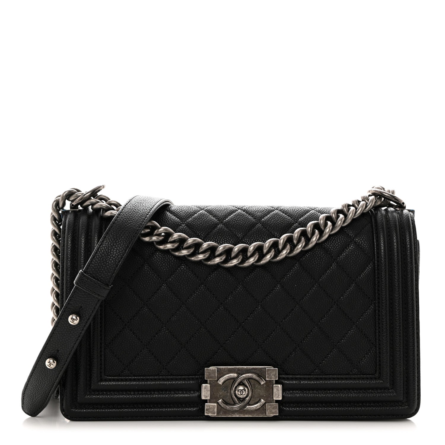 Chanel Caviar Quilted Medium Boy Flap Black 1 of 10