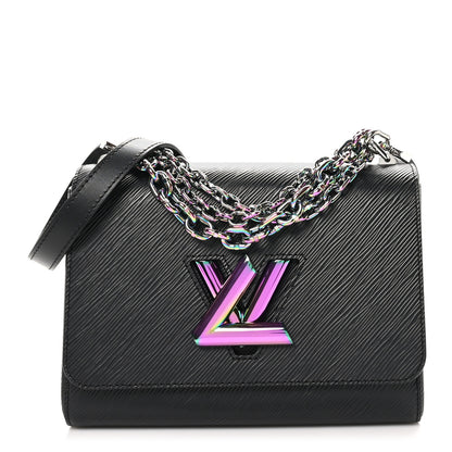 Louis Vuitton Epi Twist Triple Chain Shoulder Bag MM Black 1 of 10