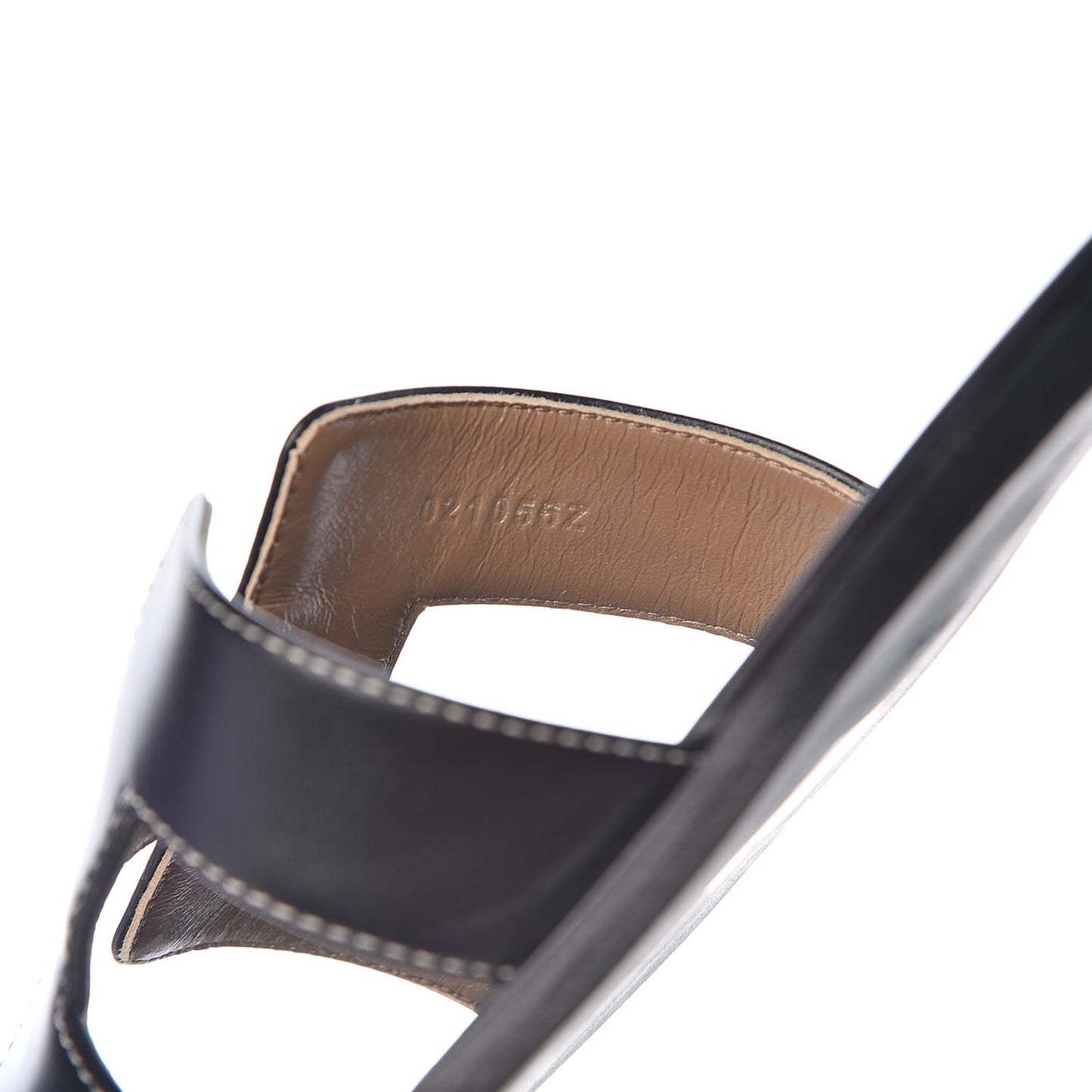 Box Calfskin Oran Sandals 41 Black