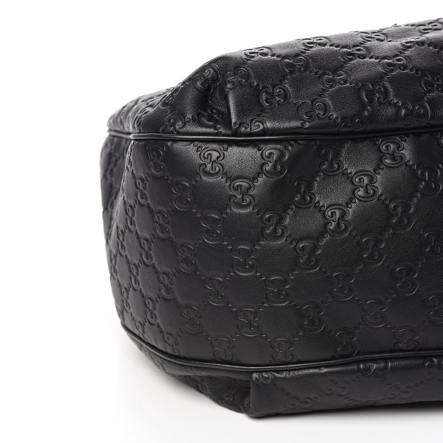 Guccissima Medium Emily Hobo Black