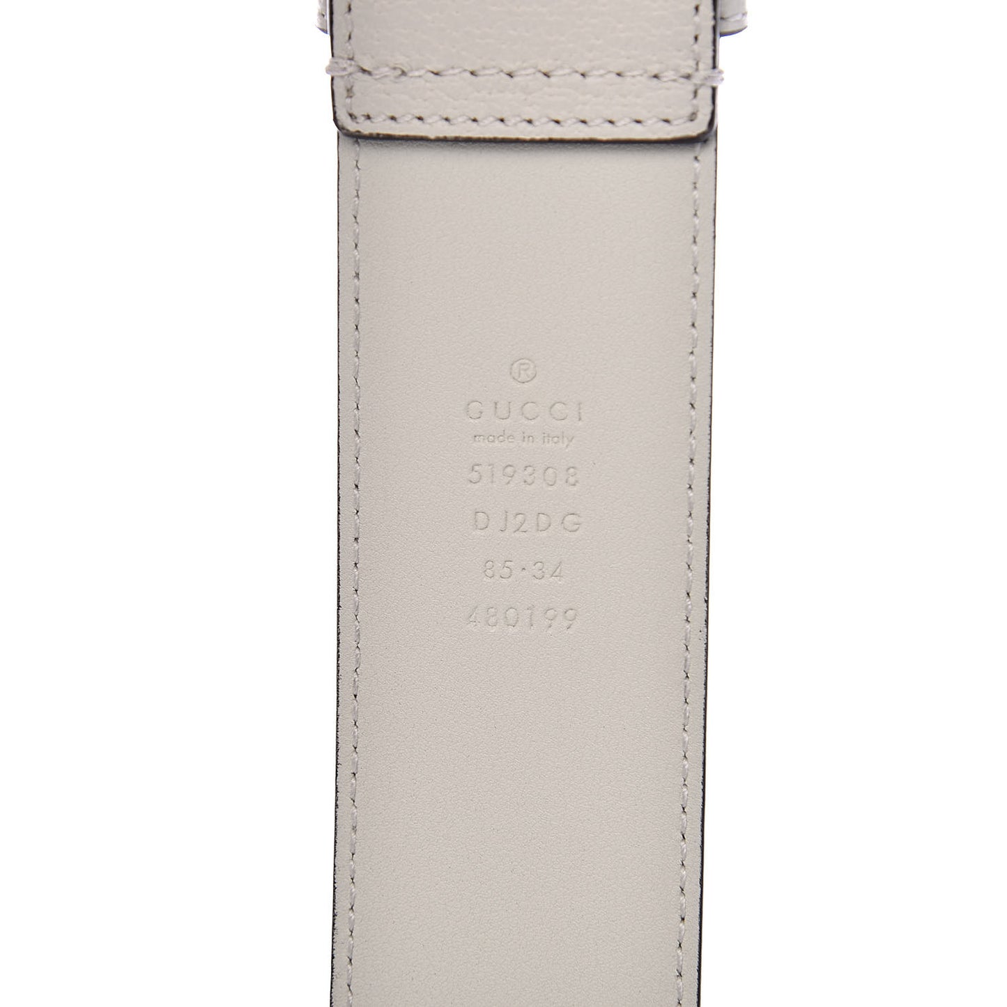 Grained Calfskin Ophidia Belted iPhone Case 85 34 White