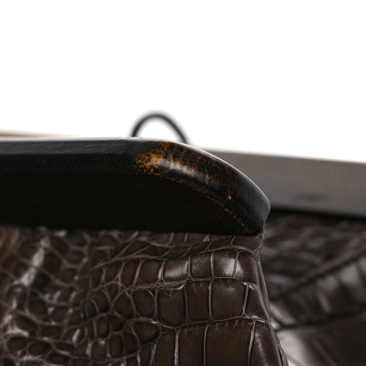 Gucci Wood Crocodile Tom Ford Doctor Bag Brown 10 of 10