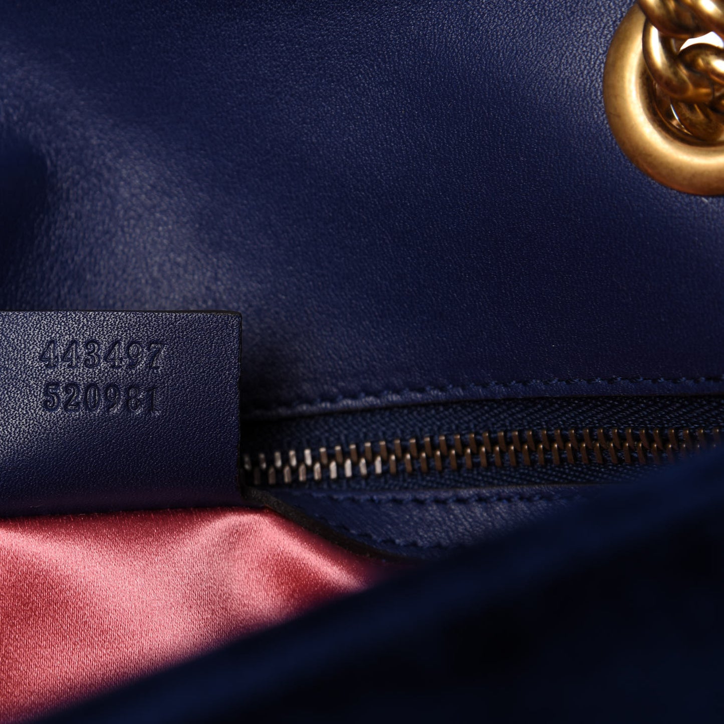 Velvet Matelasse Small GG Marmont Shoulder Bag Cobalt Blue