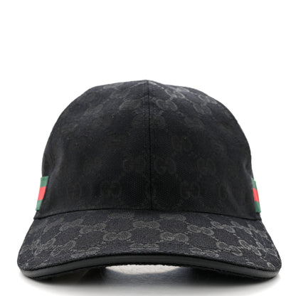 Gucci Monogram Web Baseball Hat S Black 3 of 9