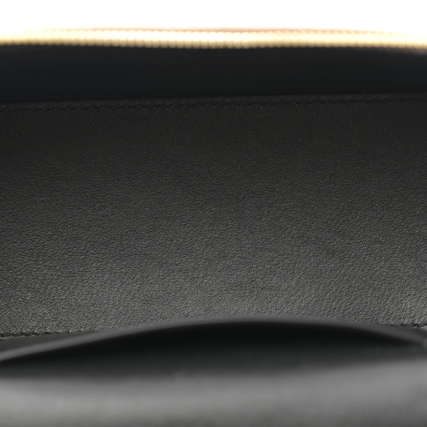 Lambskin Quilted Mini Gaby Vanity Case Dark Toffee