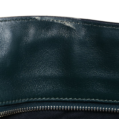 Alexander McQueen Pebbled Calfskin Large Skull Padlock Zip Around Tote Dark Green 16 of 28