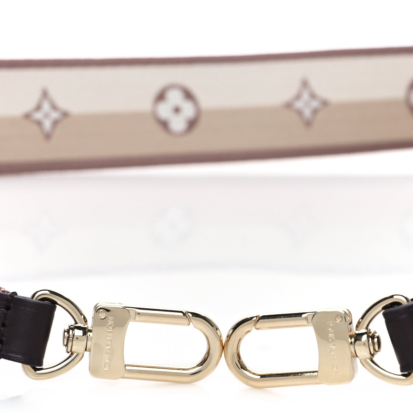 Jacquard Speedy Bandouliere 20 Shoulder Strap Beige Brown