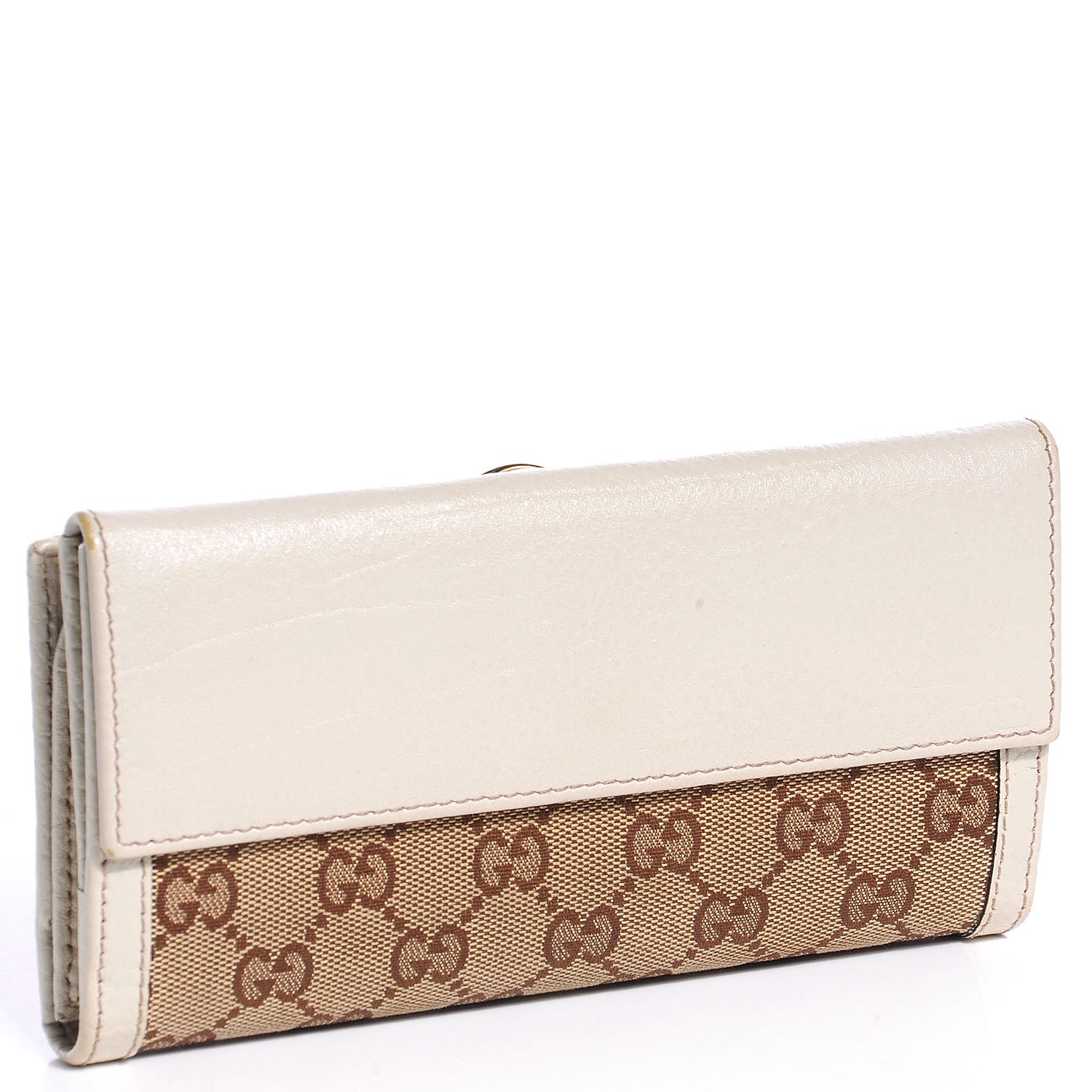 Gucci Monogram Interlocking GG Continental Wallet Off White 3 of 7
